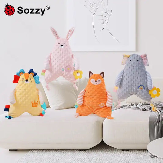 Mellow elephant velvet touch stuffed toy with teether