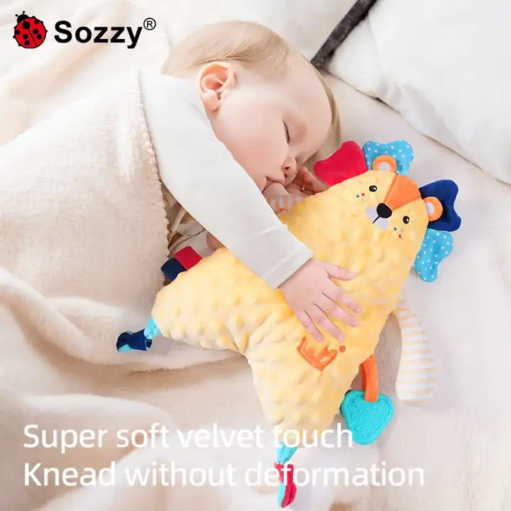 Mellow Yellow super soft stuffed toy with teether