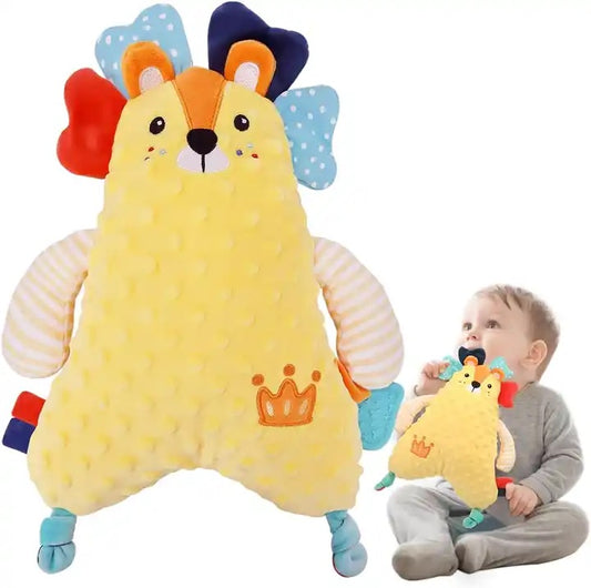 Mellow Yellow super soft stuffed toy with teether