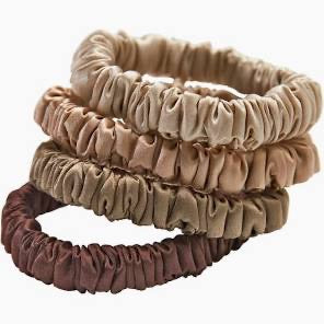 Mulberry silk scrunchie  4pcs.(random color)
